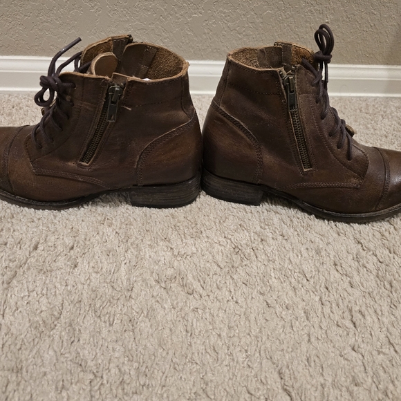 Freebird by Steven Dark Brown Lace-Up Ankle Boots - Picture 3 of 5